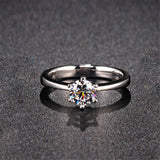 Trendy Amethyst Gemstones Silver 925 Jewelry Engagement Rings