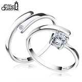 Effie Queen Lover's Ring Genuine 925 Silver